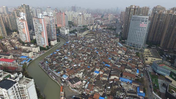 航拍上海"最大的棚户区"(组图)